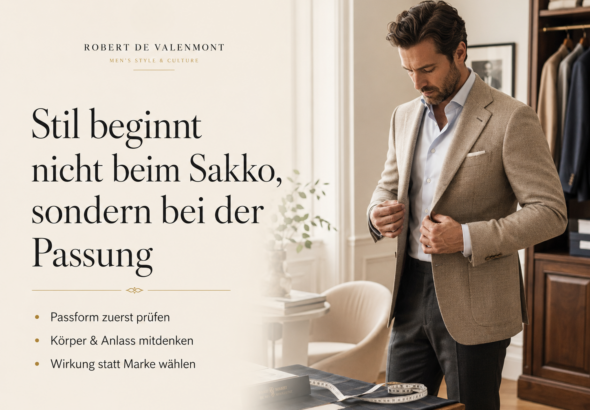 Stil beginnt nicht beim Sakko