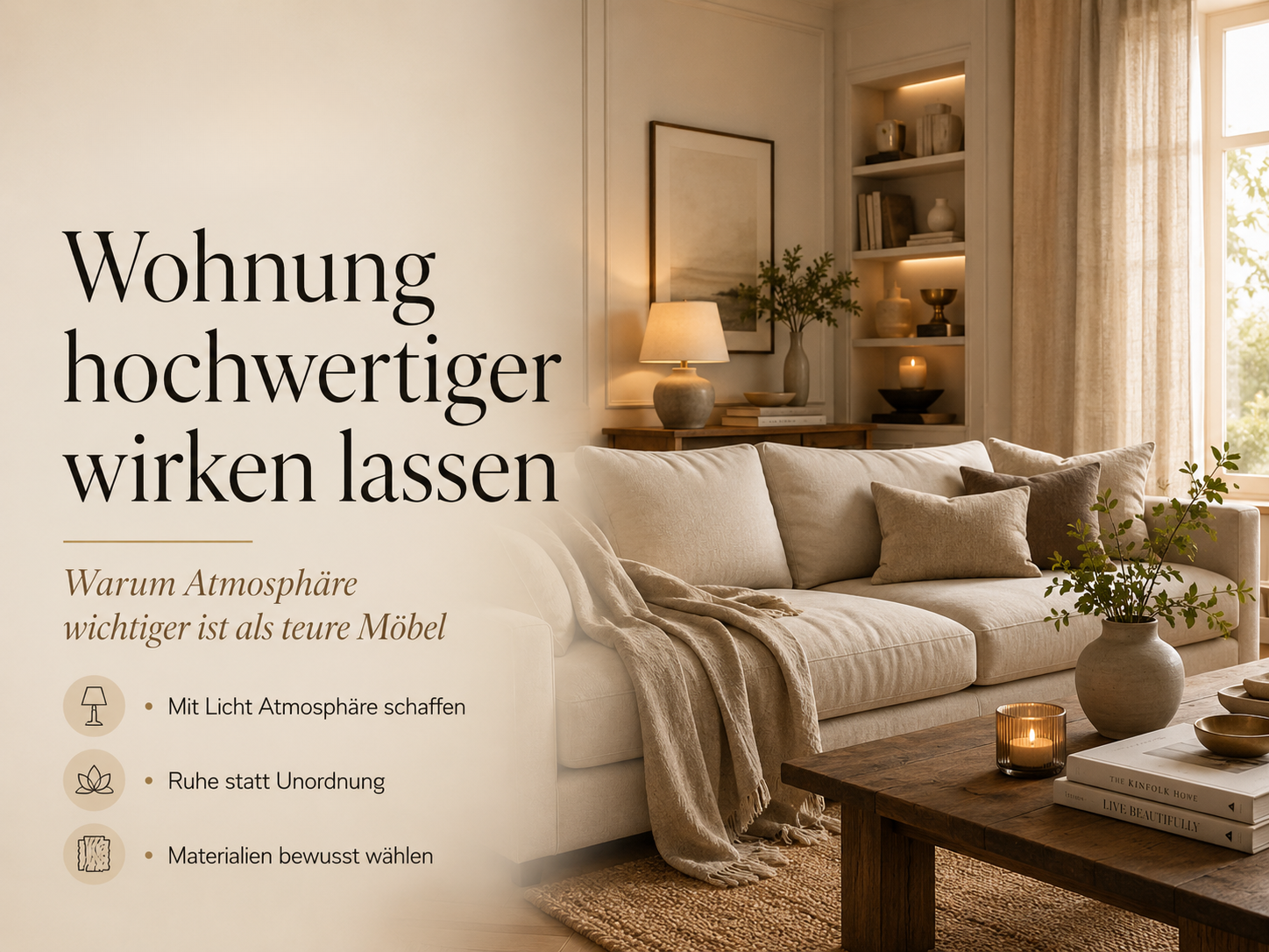 Wohnung hochwertig wirken lassen